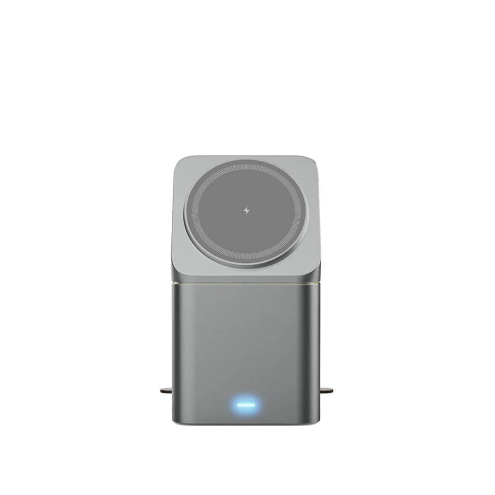 15W Fast Charging 3-in-1 Magnetic Wireless Charger, Foldable Magnetic Wireless Charging Stand with Night Light Touch Control V25