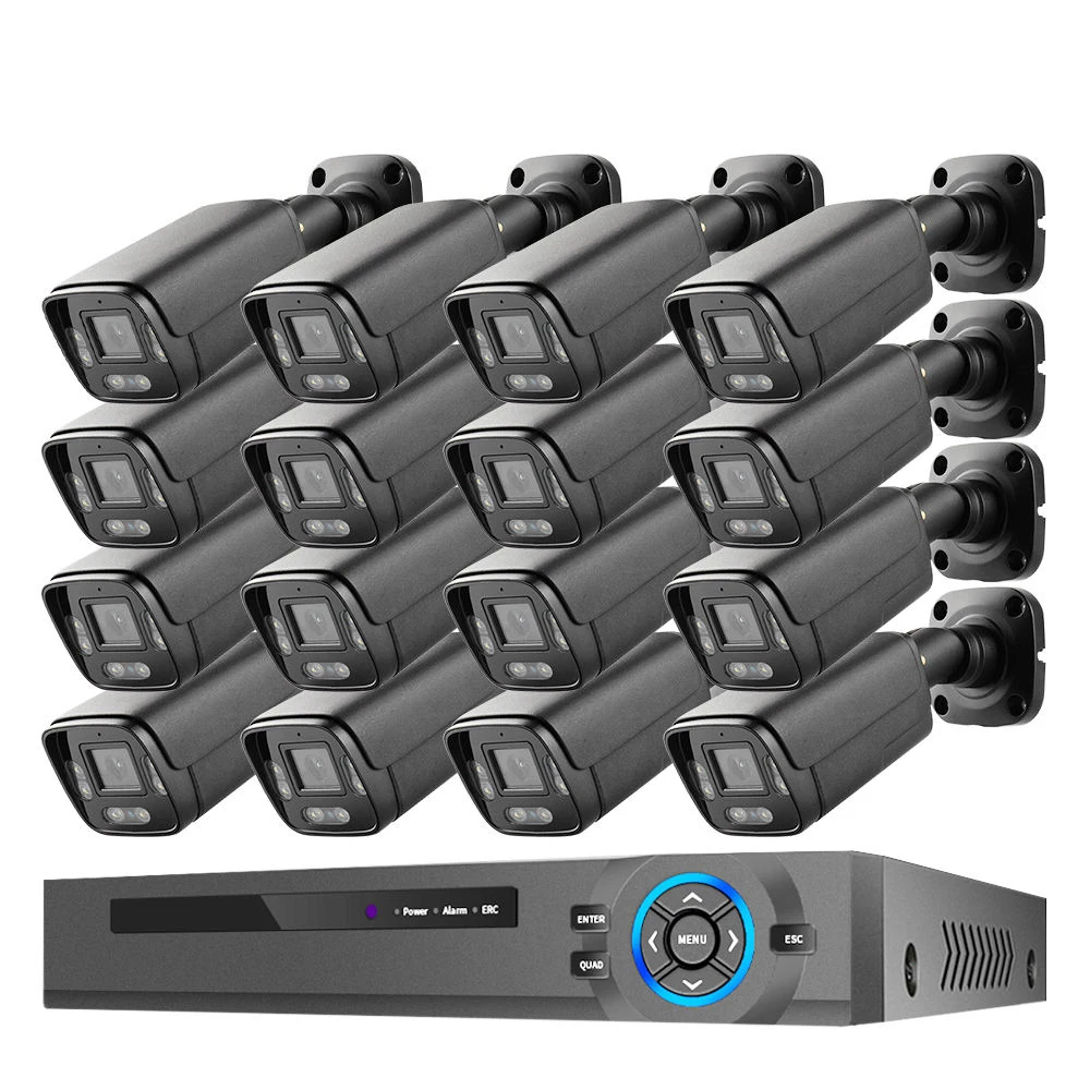 16 Channels Waterproof IP66 Outdoor POE IP Network Surveillance Camera System with 2 Year Warranty