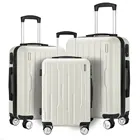 Fashion Stripe ABS Hard Shell Travel Luggage Suitcase Traveling Luggage Bags 3 Piece
