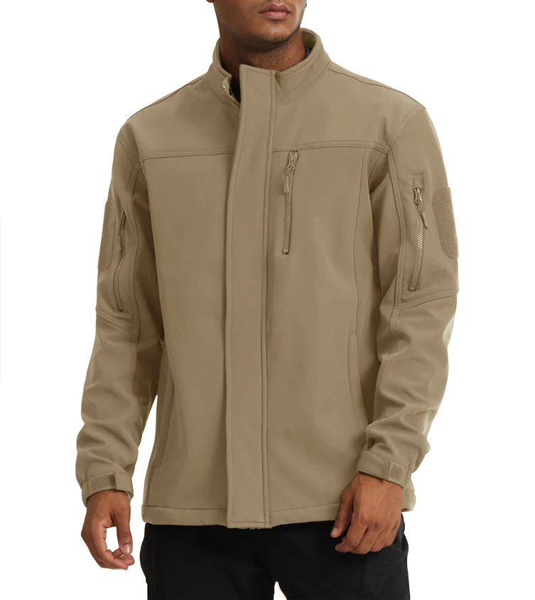 Manufacturers for Customs Clothes Men's Tactical Jackets Softshell, Casual Winter Fleece Jacket Windbreaker Hiking Coats for Men