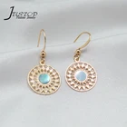 Earrings Earringsearrings New Trendy Products Gray Shell Hook Earrings Small Round Pendant