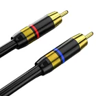 Audio Cable Hifi Audio Cable Custom High Quality Twisted Converter Av Hd Video Tv Pc Bnc Speaker Hifi Audio Rca Cable