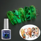 Gel Coat Professional High Quality 10ml/15ml No Wipe High Shine Glow In The Dark Gel Top Coat Nail Polish