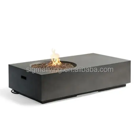 outdoor fire pit table furniture garden set natural gas propane fire table