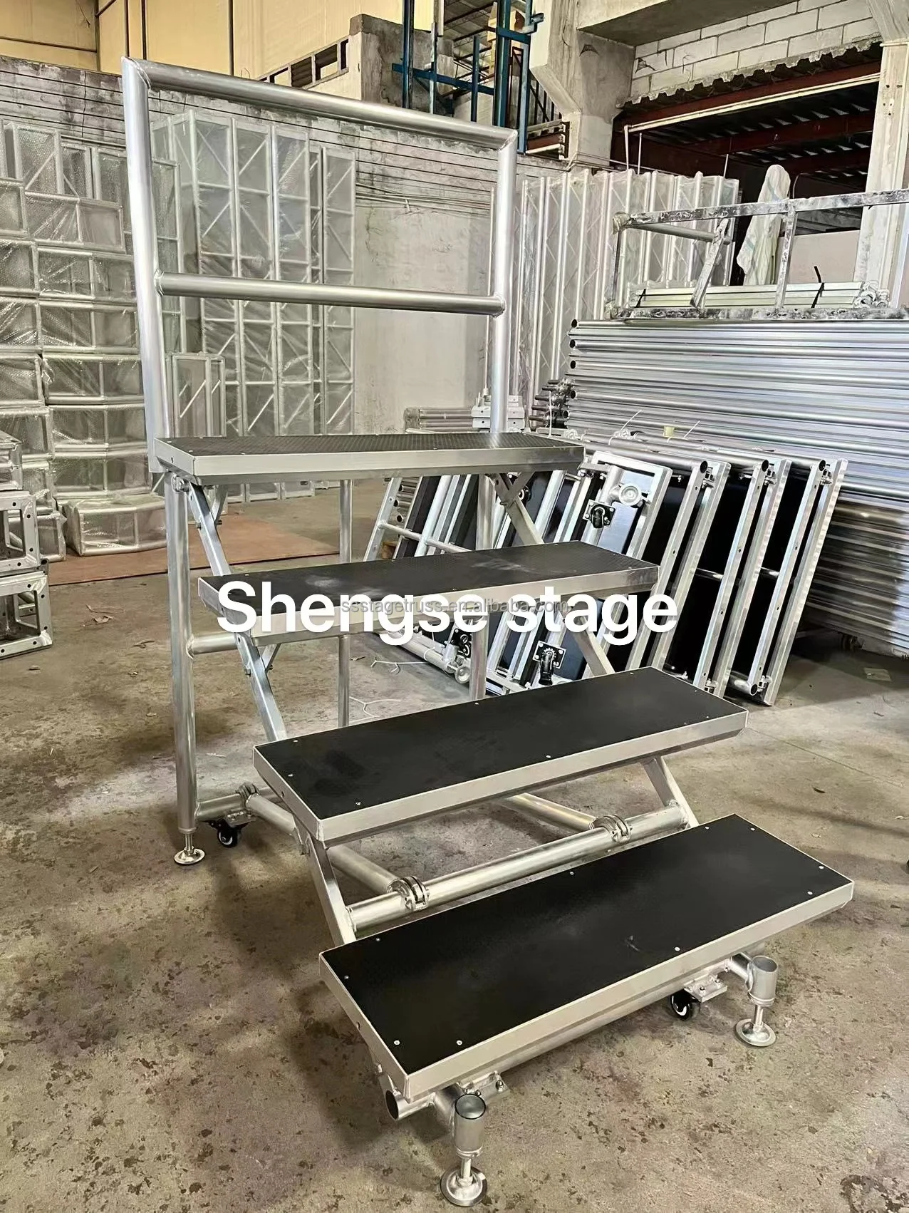 product portable folding chorus stage mobile stairs aluminum platform stage for performance-8