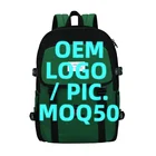 Teen Backbag Free Oem Logo Customised Back Pack Green Outdoor Modern Korean Teen Back Pack