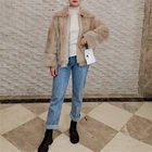 Women Jackets 2020 New Style Winter Women Overwear Drop-shoulder Coats Ladies Lamb Fur Jackets