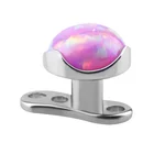 Piercing Anywhere Dermal Piercing Titanium Dermal Anchor Top And Base Opal Microdermal Skin Surface Piercing