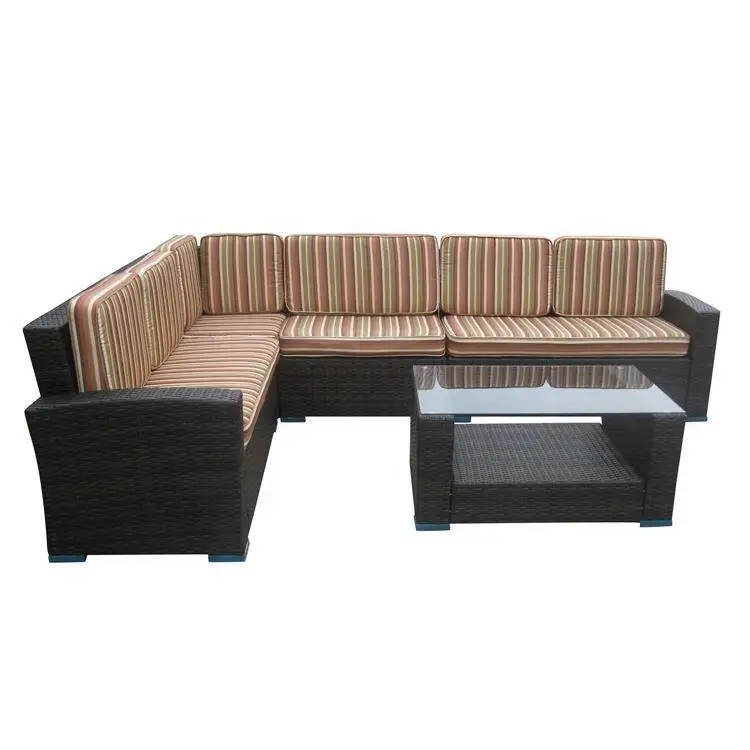 product luxury imported rattan corner sofa for outdoor gardens-2