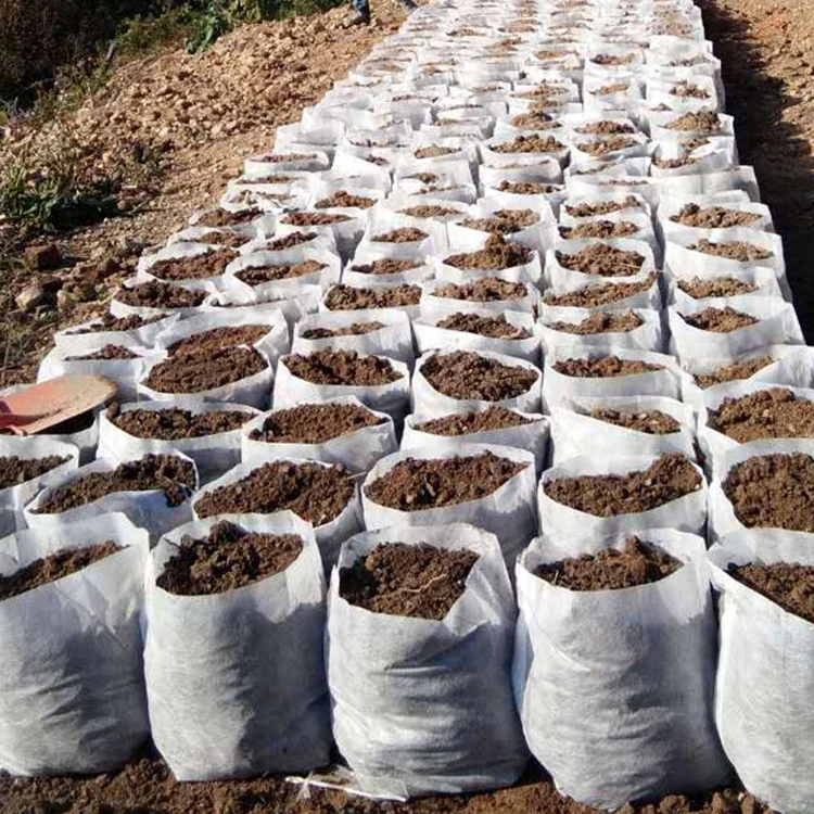 Biodegradables blancos no tejidos crecen bolsos que la planta crece el bolso 3