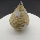 Star Christmas Tree Ornament Plastic Water Drop Wrapped Sword Hemp Rope Stennib 5 Star Christmas Decoration