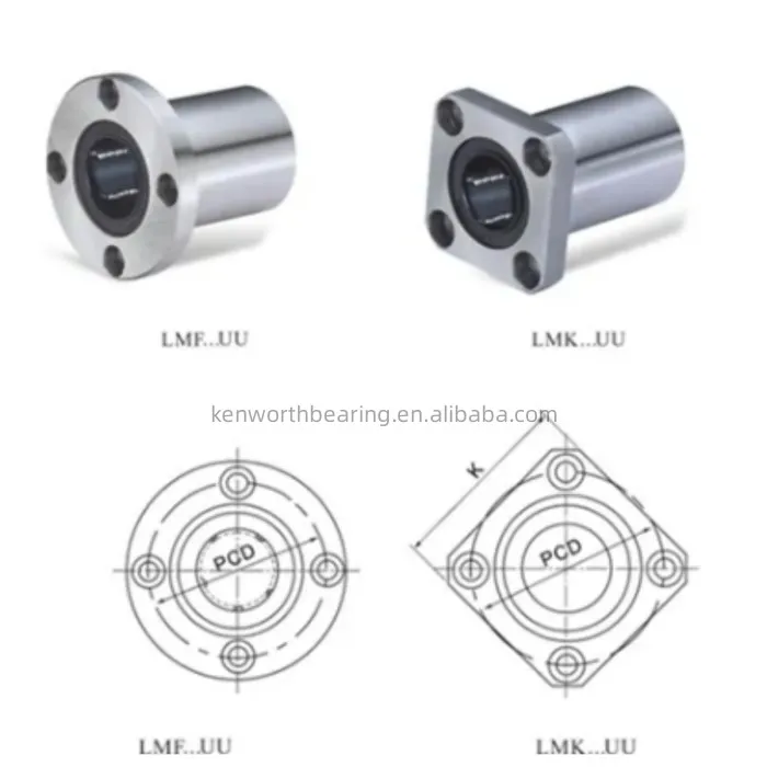 Iko Flanged Linear Ball Bearing Bushing Lmk Uu Lmk Uu Lmk Uu Lmk Uu