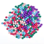 Beads Round DIANJIN Finished 8mm Pink Color Coloured Wooden Beads Round Colored Wood Beads
