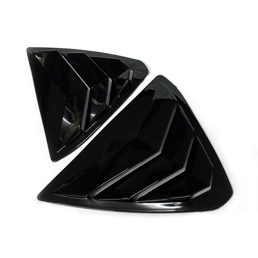 product window shutter cover for m cx5 cx 5 2018 2023 2019 2022 2021 2020 exterior body kits car rear window side louvers vent trim-9