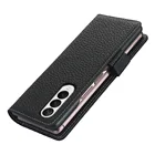 For Samsung Galaxy 3 Lichi Leather PU Flip Case For Samsung Galaxy Z Fold 3 Case Covers