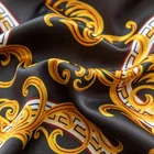 Printed Silk Satin Print Fabric 100 Poly Beautiful Printed Stretch Silk Satin Fabric For Dress