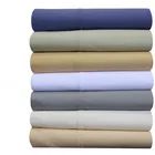 100% Feather Stitch 100% Cotton Stripe Sateen Bedding Set With 2 Pillow Case 1 Fitted Sheet 1 Flat Sheet Sheets Set
