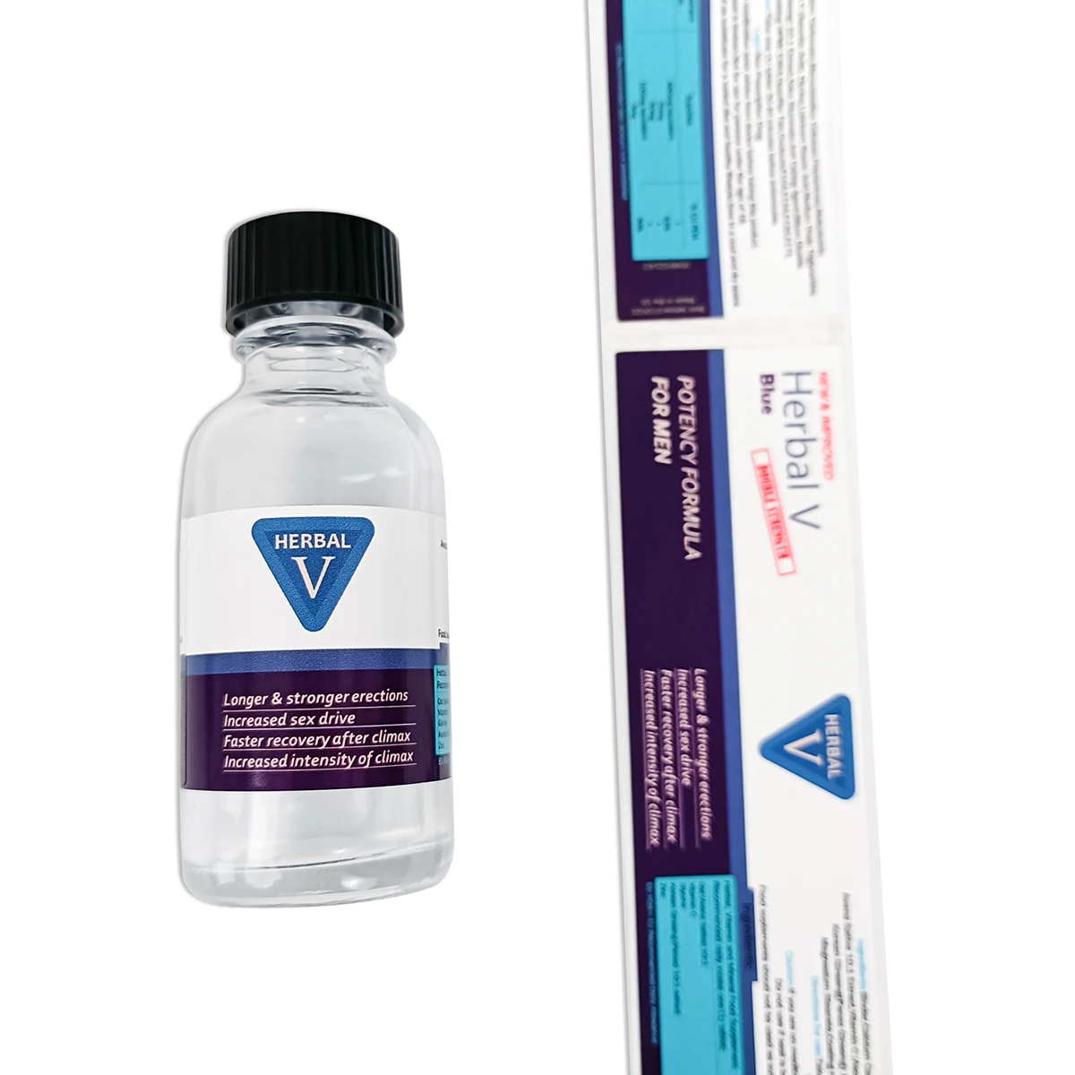 Custom Printed Waterproof Adhesive Vinyl Label Sticker Vitamin Supplement Product Medicine Vial Bottle Logo Packaging Vitamins