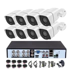 8Ch DVR Kit Home Security HD 1080P AHD H.264 8Ch DVR Combo CCTV Outdoor Waterproof Bullet Camera Kit