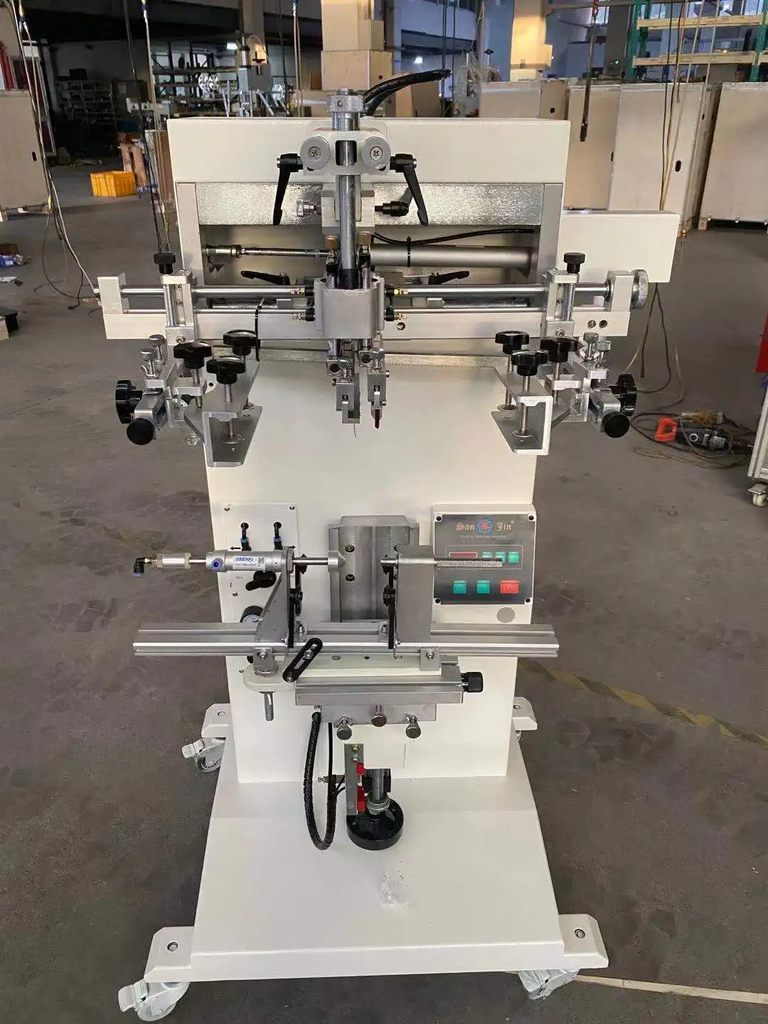 product ruida semi automatic one color cylindrical silk screen printing machine for mug bottle plastic paper cup-1