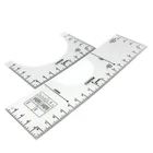 Tool Acrylic T-shirt Alignment Tool Ruler Guide Round Neck Calibration Tool