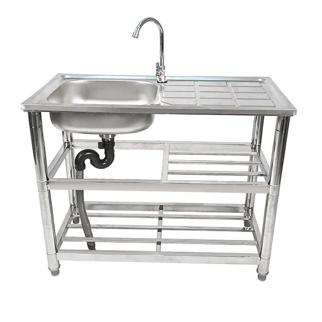 New Model Customized Garden Sink Kitchen Sink Stainless Steel Freestanding Kitchen Sink