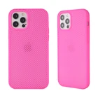 2021 New Product Accesorios Para Celulares Funda TPU En Hueco De Malla Con Aceite De Goma Por Ip 12