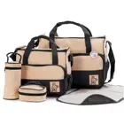 Baby Bag Born Baby Gift Nappy Changing Bag Set 5pcs Mummy Maternity Hospital Organiser With Diaper Pad