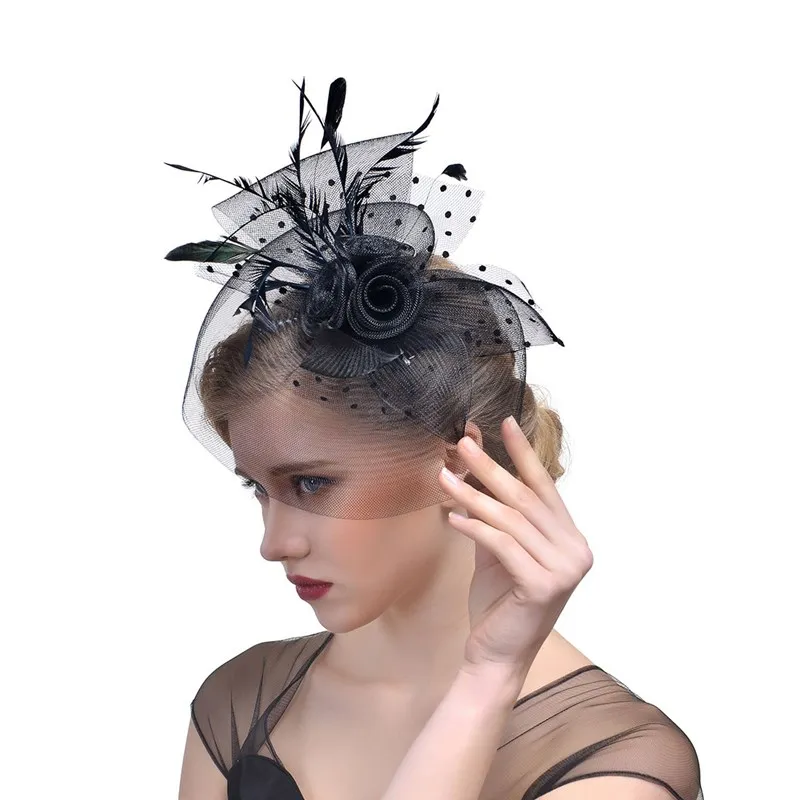 Hot Selling Feather Net Fascinator Hat 