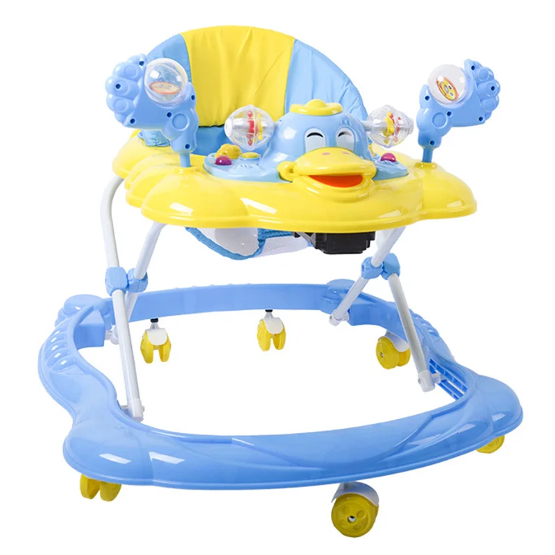 Guangzhou Rubber Wheel Music Newborn 2 In 1 Safety Baby Rolling Swing Chair Walker Happy For Baby Girls