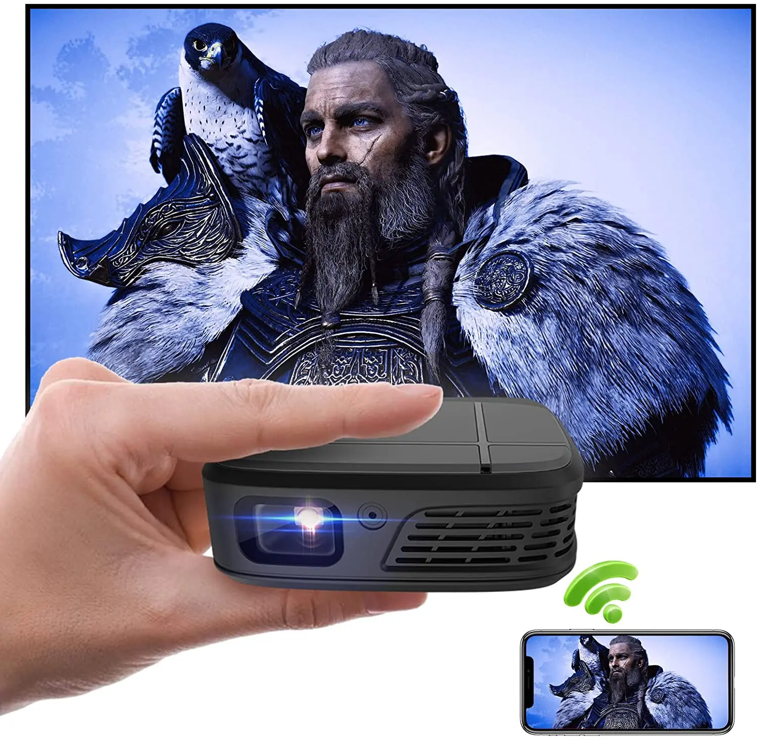 Dlp Mini Projector Wifi Full Hd 1080p 