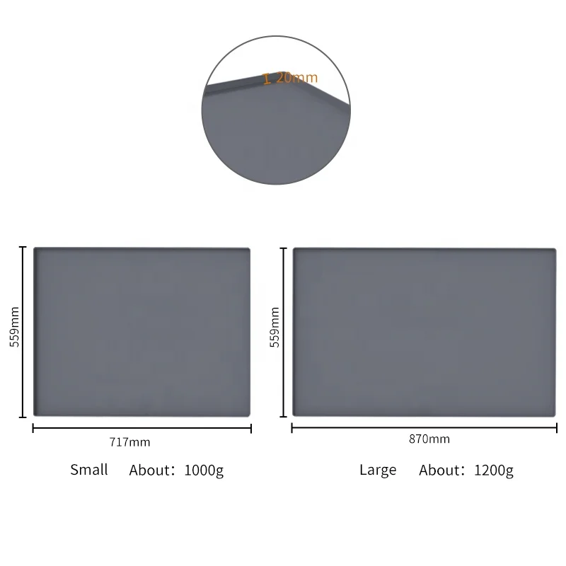 Custom Kitchen Under the Sink Silicone Mat with Holes Waterproof Sink Protector Cabinet Tray Anti-slip Silicone Sink mat