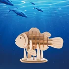 Education Kids Play Assembly Model Wood Clownfish DIY Education Toy