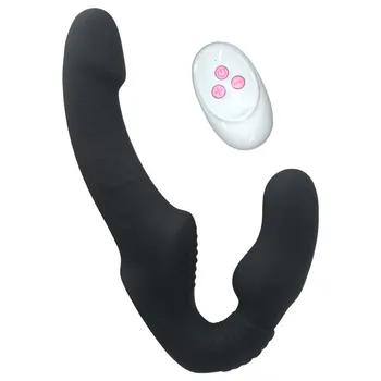 High quality strap on dildo for women wireless butterfly vibrator USB rechargeable vibrator with heating