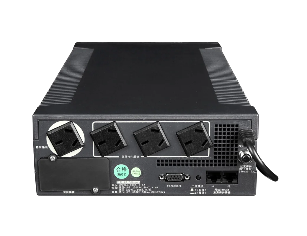 Online High Quality 100VA 200VA 500VA 1000VA Uninterruptible Power Supply (UPS) with Lead Acid Battery manufacture