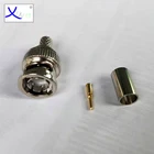 Bnc Connector Bnc Bnc Connector Factory Wholesale Male Bnc Rg59 Rj59 Crimp Type Connector For Cctv