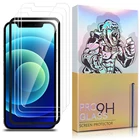 Screen Protector 0.25mm Ultra Thin Tempered Glass For Iphone 11 12 Pro Xs Xr Xs Max Screen Protector 3 Pack With Fitting Tool