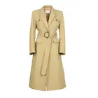 Coat Winter Leisure Trench Coat Women's Slim Overcoat Medium And Long Cotton Coat