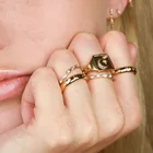 18k Gold Diamond Rings Gemnel 18k Gold Plated Clear Crystals Marquise Diamond 925 Sterling Silver Rings