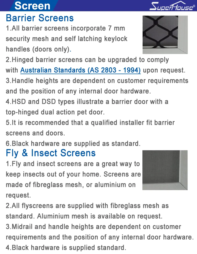 Superhouse Beautiful Anti Noise Aluminium Glass Automatic