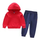 Baby Clothes Autumn Kid Baby Boys Clothes Girls Pleuche Tracksuit Kids Clothes Two-pieces Hoodie Set