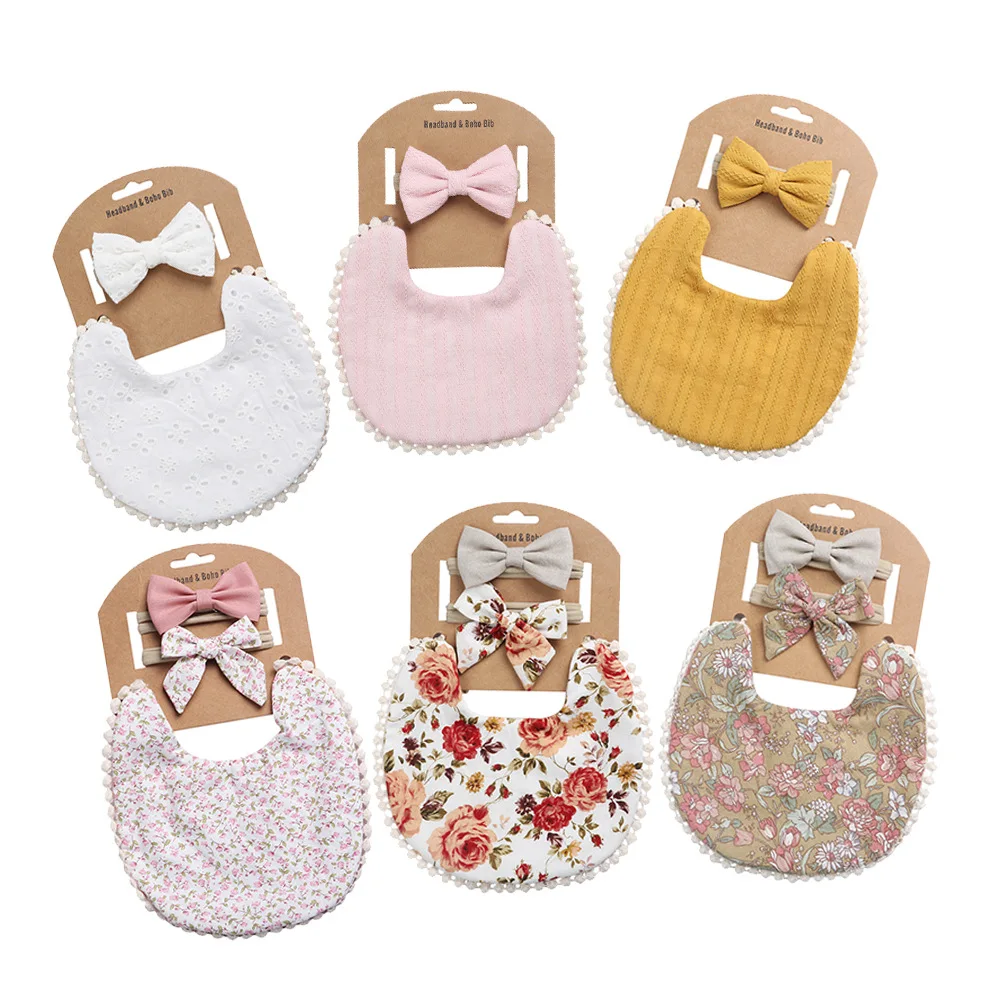 Customized Newborn Baby Lovely Floral Cotton Saliva Infant Bibs OEM & ODM Baby Infant Bibs Cotton