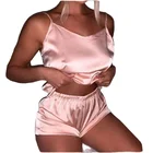 Set Lingerie Sexy Pajamas Nightdress Passionate Flirting Satin Home Furnishing Ladies Pyjamas Set