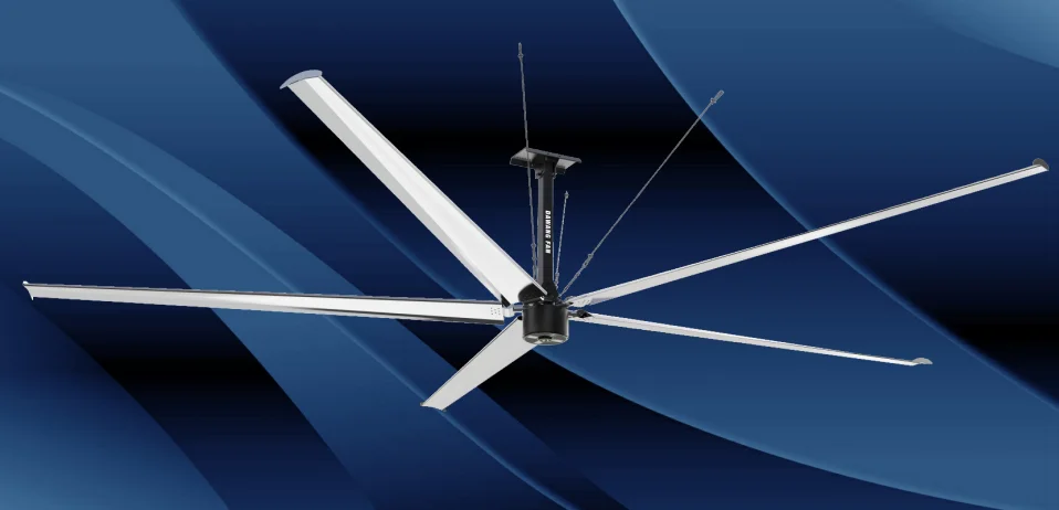 Axial Flow Fan, PMSM, 24ft, Ceiling, Aluminum - detail 2