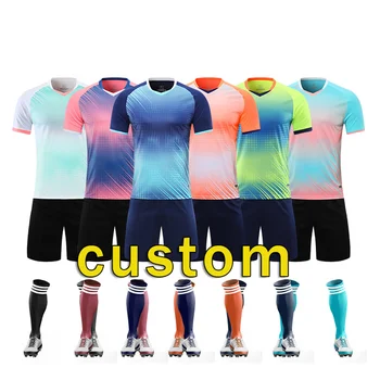 Latest Design Sublimation Printed Soccer Wear Top Quality Football Uniform Wholesale Unique Design Sports Wear Soccer