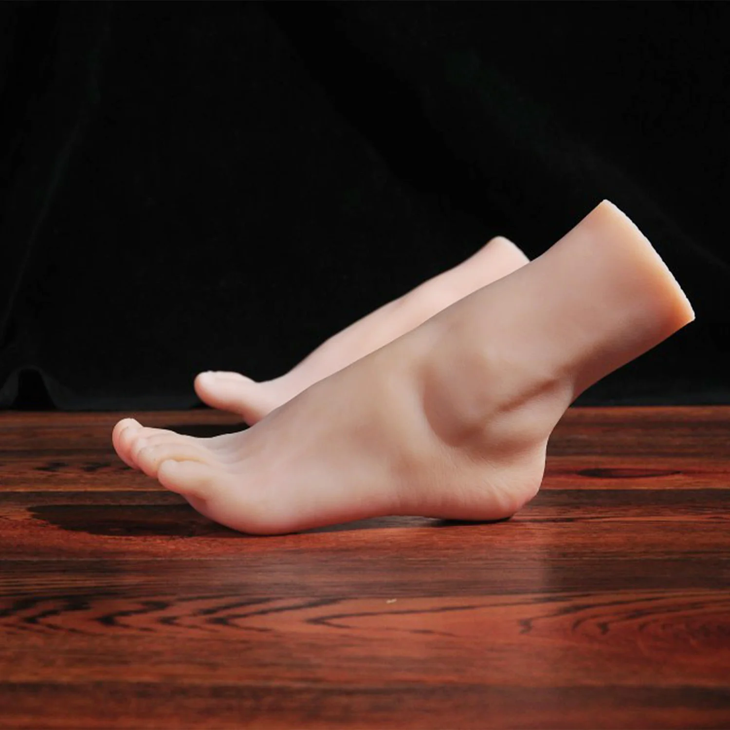 One Pair Silicone Female Mannequin Foot Models for Nail Art Medical Photography 