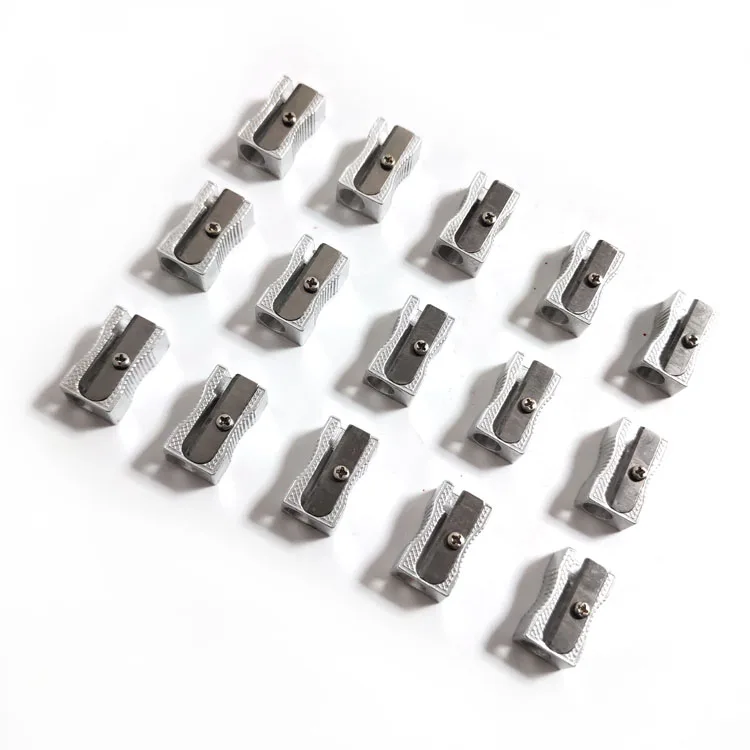 Stationery Metal Pencil Sharpener Single One 8mm Hole Pencil Sharpener for School and Office