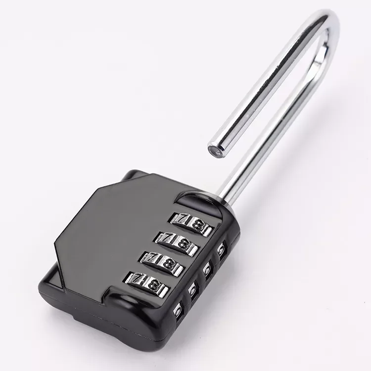 Locks manufacturer 4 Digit Code Longe shackle zinc alloy lock keyless antitheft password combination padlock