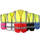Vest Safety Vest Custom Chalecos De Seguridad Hi Viz High Visibility Reflective Safety Vest With Pocket