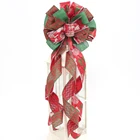 Christmas Tree Wreath Christmas Decoration Tree Topper Wreath Bow